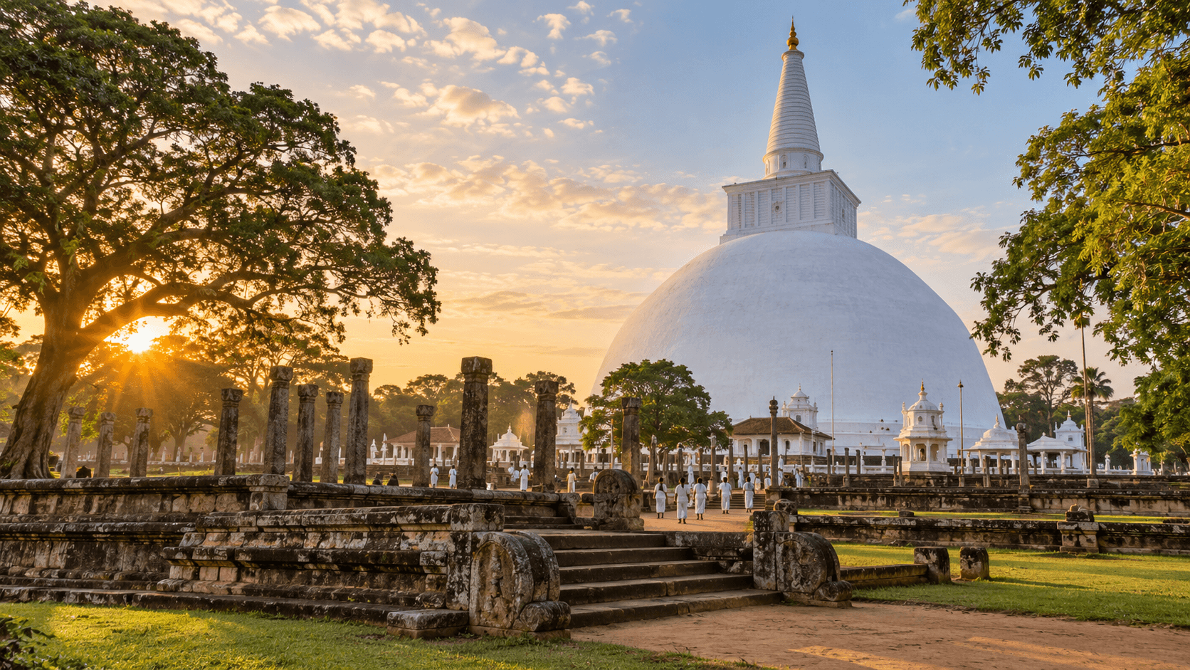 Sacred stupas and living heritage in Anuradhapura