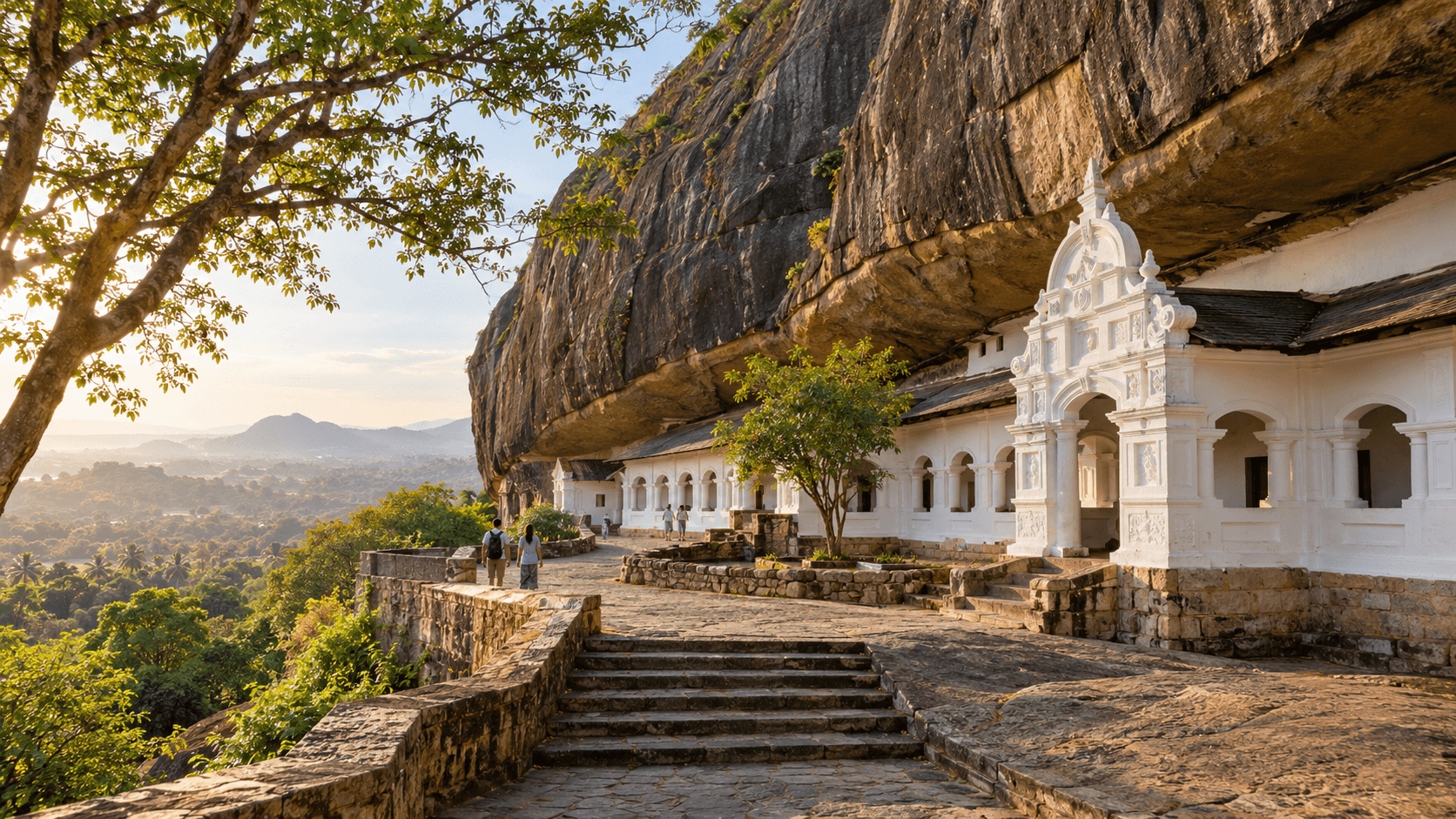 The historic cave temples of Dambulla