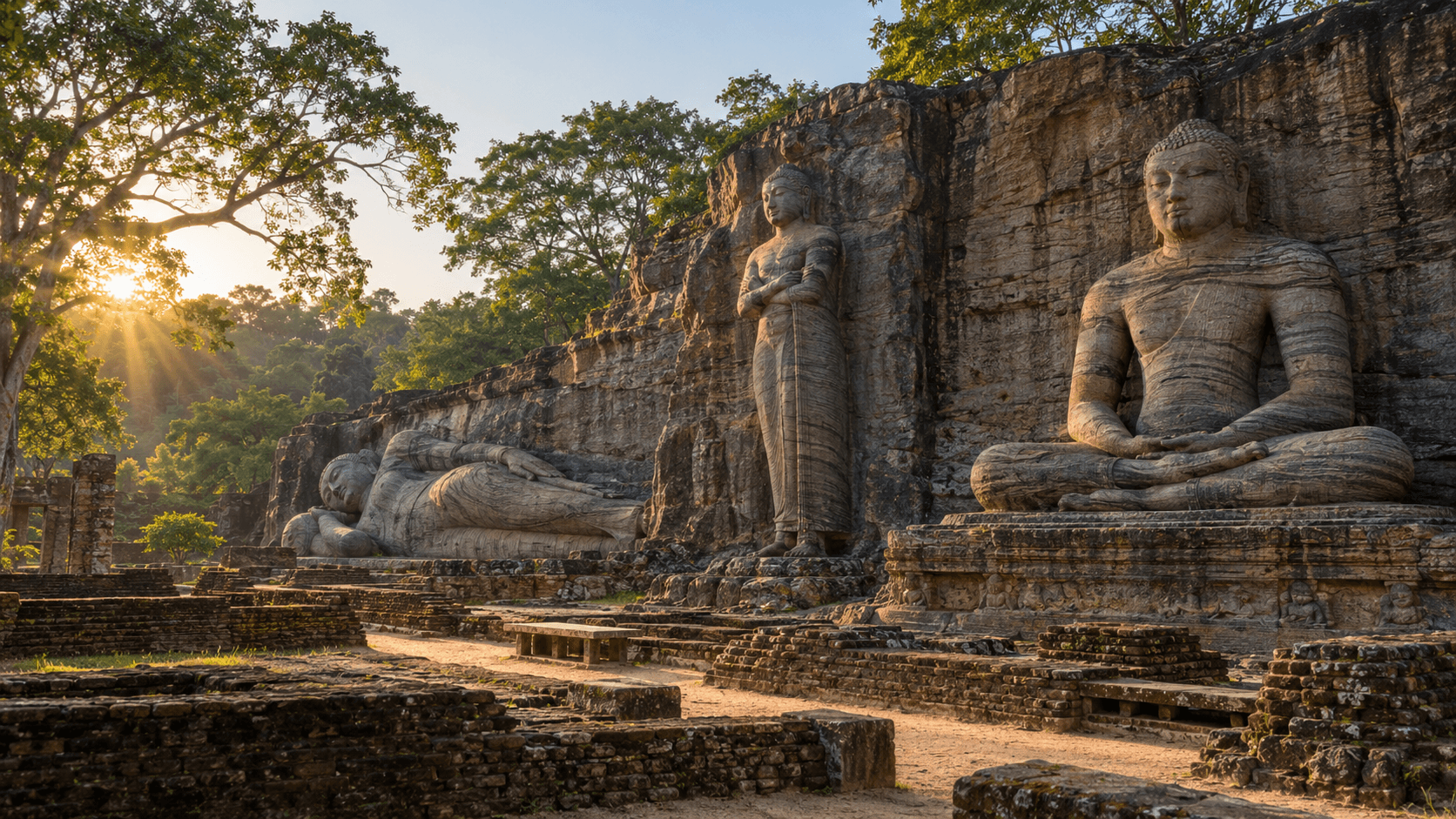 The monumental ancient city of Polonnaruwa