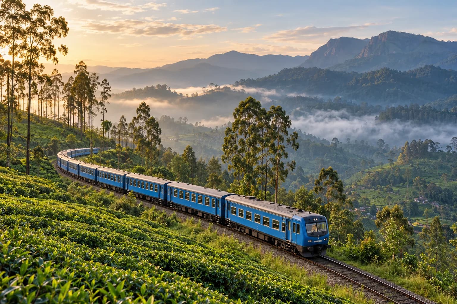 The scenic railway through tea country